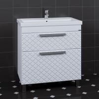 Тумба для умыв. "Калипсо-80" NEW 2 ящ. напол. (Ум. Фосетр 80)