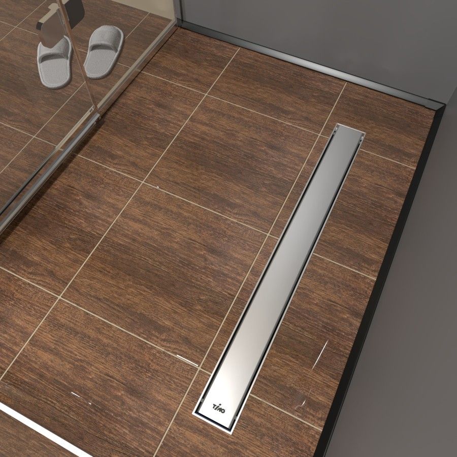 Душевой лоток (двухсторонняя решетка) TIMO Super Plast SP10600-PG10600, сатин