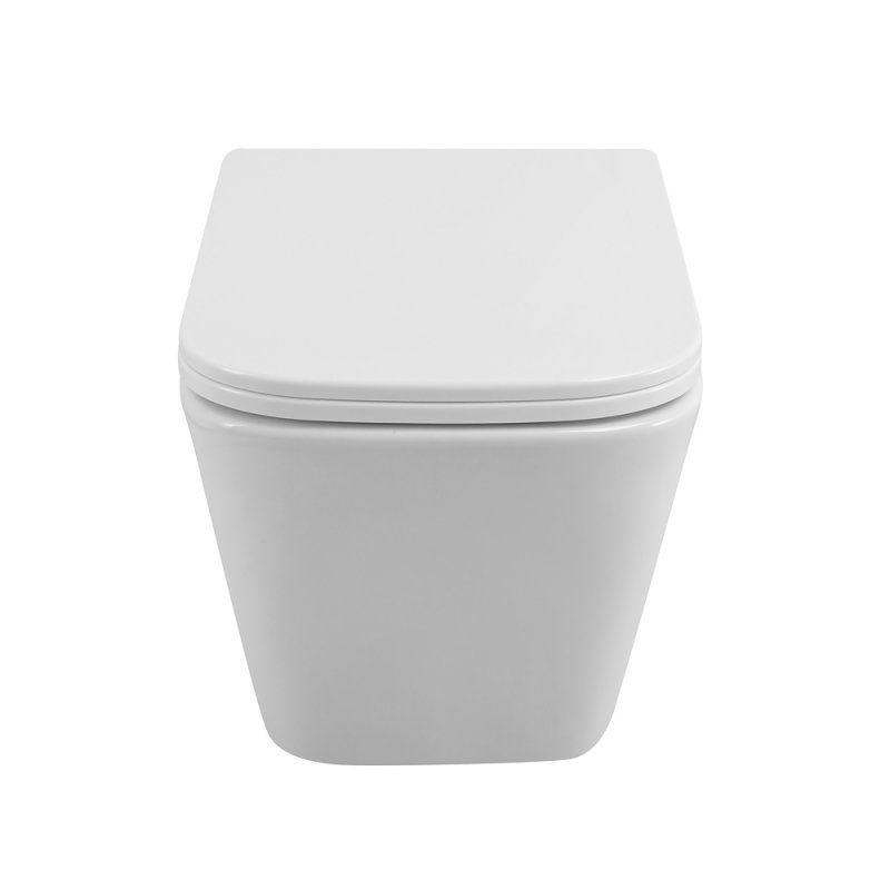 DUE Чаша унитаза подвесного c креплением и сиденьем дюропласт soft close BB3103CHR/SC, артикул BB3103CHR/SC