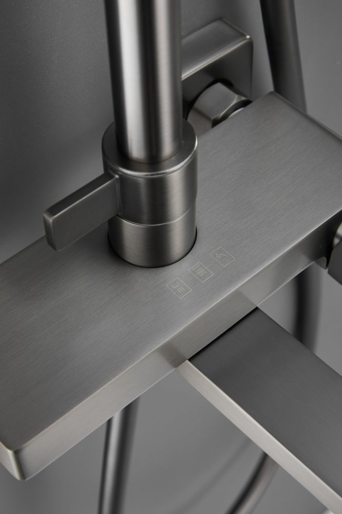 Душевая система HAIBA цвет: оружейная сталь (HB24732-3), артикул HB24732-3