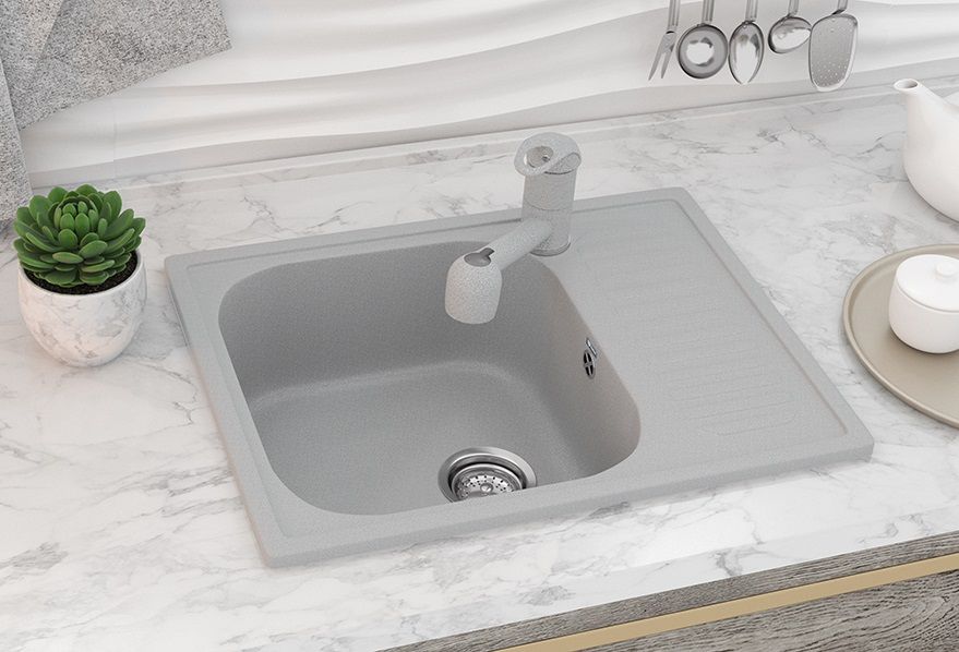 Кухонная мойка Ulgran U-202-310, серый, артикул U-202-310