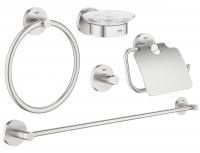 Набор аксессуаров GROHE Essentials (5 предметов), суперсталь (40344DC1)