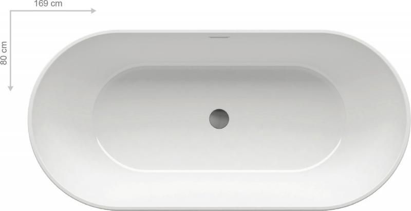 Акриловая ванна Ravak Freedom 169x80 Белая