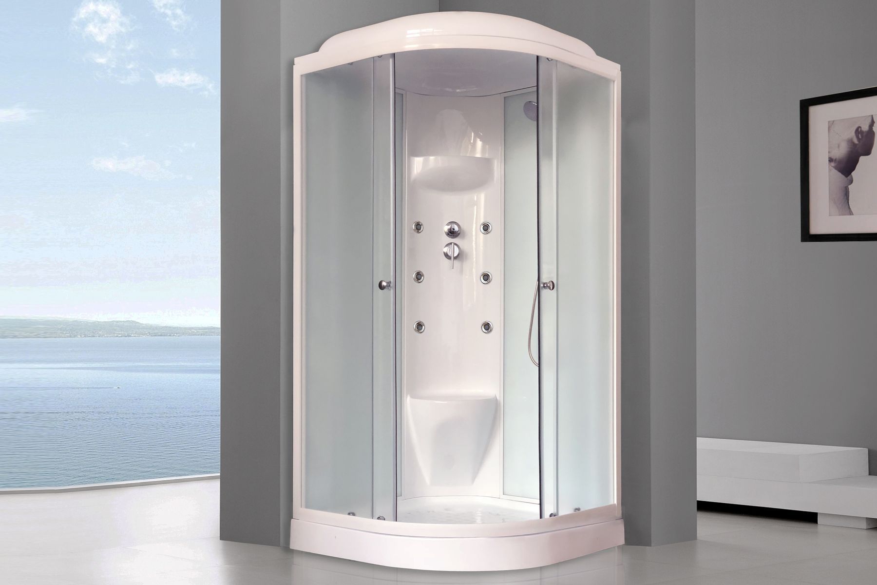 Душевая кабина Royal Bath RB 90HK7-WC (белое/матовое) Душевая кабина Royal Bath RB 90HK7-WC (белое/матовое)