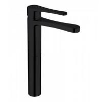 Bongio O'Clock Green Смеситель для раковины высокий, с выпуском clic-clac, цвет черный матовый