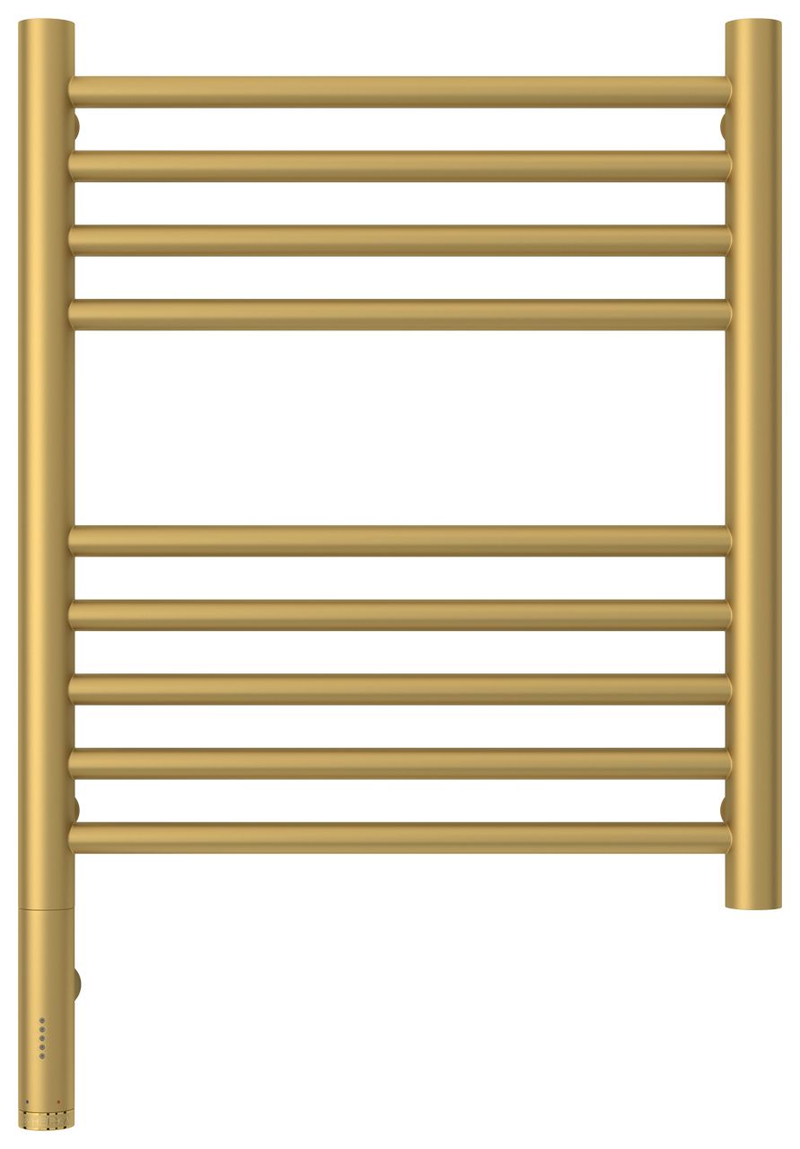 Полотенцесушитель электрический "БОГЕМА 3.0" прямая 500х400 / МЭМ левый (Матовое золото)