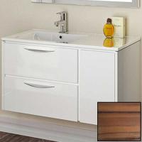 Тумба с раковиной SanVit Мэри-1 90 L kmery901 с фактурой под дерево подвесная Зебрано