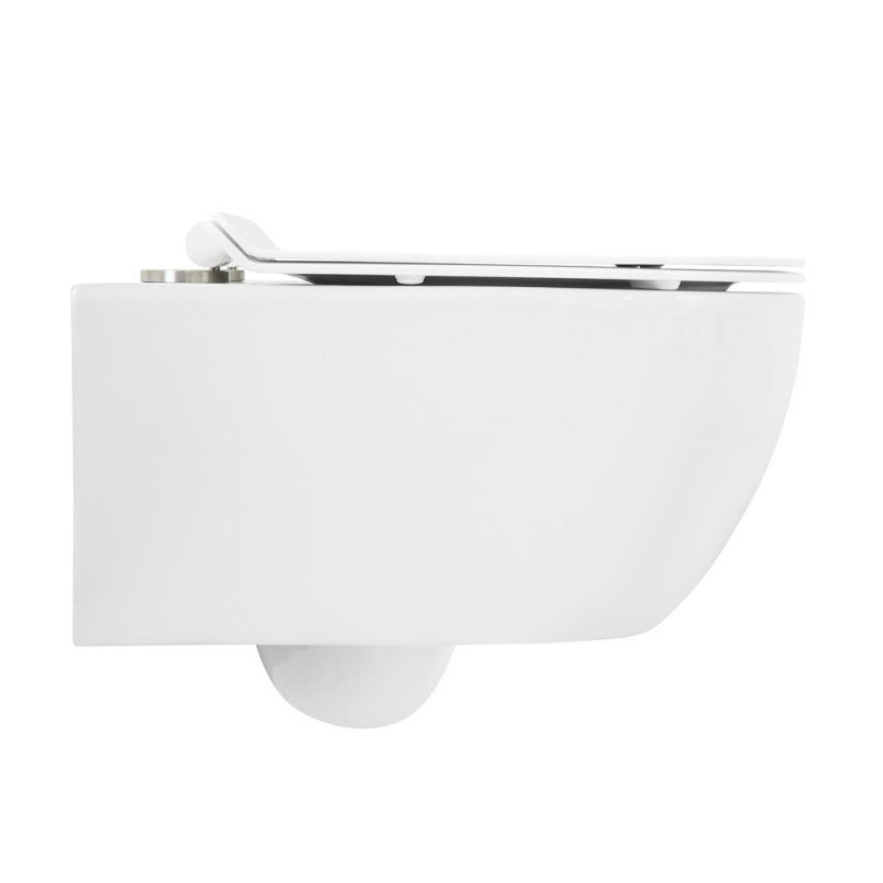 Сиденье дюропласт, soft close, металлическое крепление CZR-090-SC-GM-BORO, артикул CZR-090-SC-GM-BORO