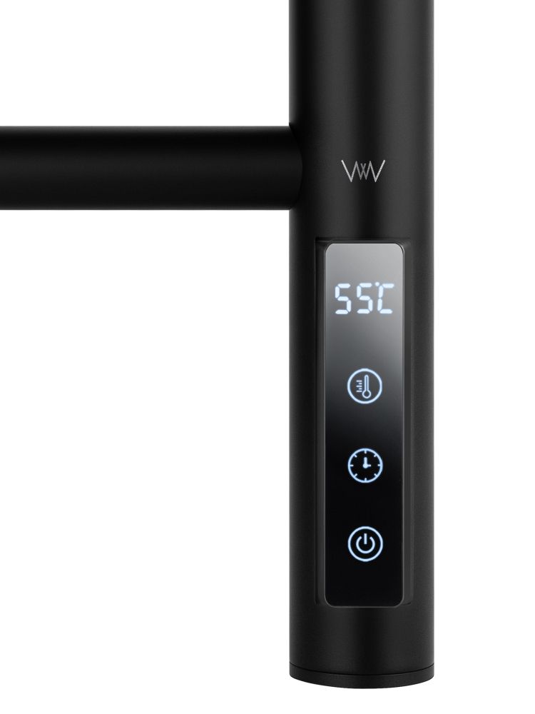 Полотенцесушитель электрический WONZON & WOGHAND BONN, Черный матовый (WW-AL409-MB)