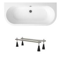 Комплект 2 в 1 Lavinia Boho Art S1-37080075, акриловая ванна 170x75 см, усиленные металлические ножки с монтажным набором