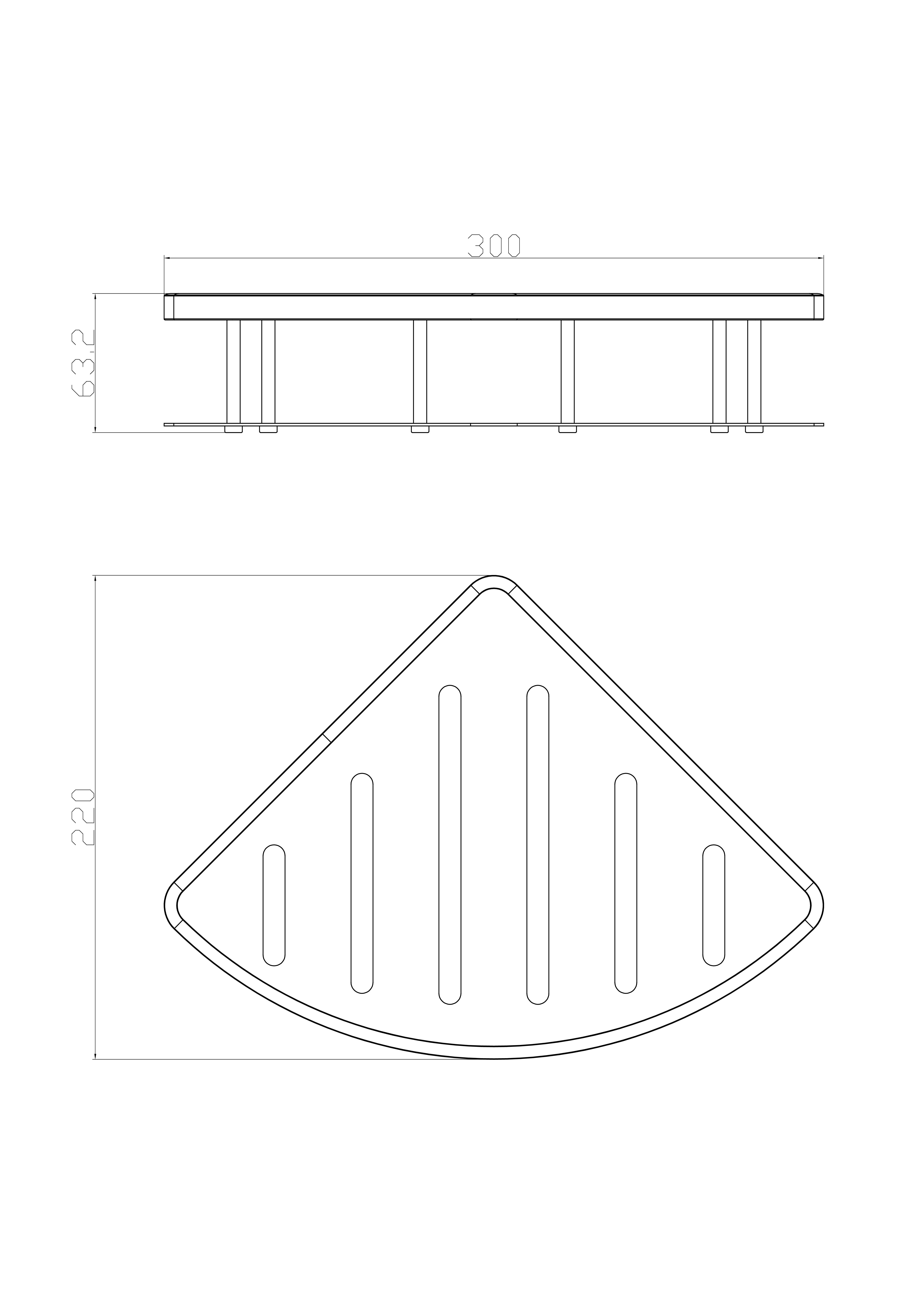 Полка для ванной угловая WONZON & WOGHAND, Хром (WW-4132)