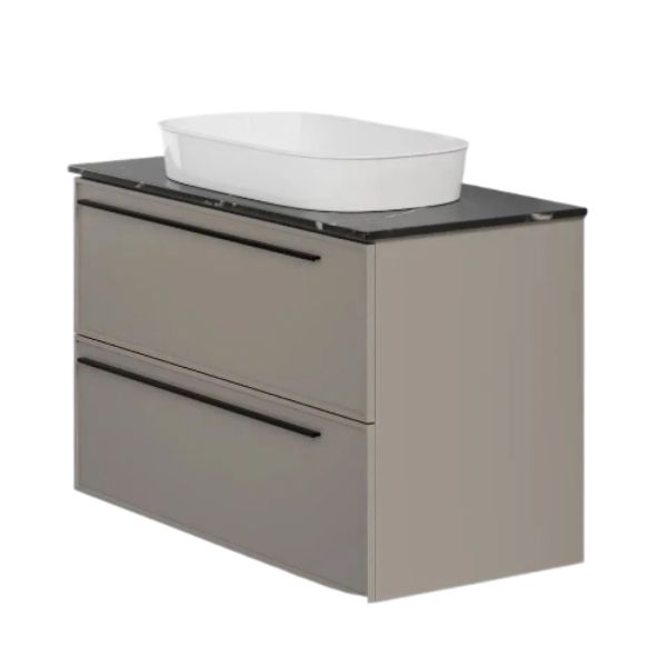 Тумба под раковину подвесная La Fenice Elba TWIN FNC-01-ELB-C-100-2, бежевая