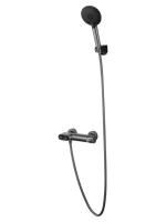 Смеситель для душа с встроенным изливом WONZON & WOGHAND MUSE Corno, Темный графит (WW-A30902-BGG)