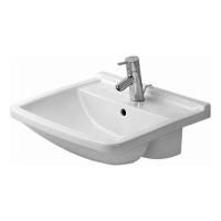 Duravit  Starck III Раковина полувстраиваемая 550х460 мм. с переливом, с 1 отв под смеситель, цвет белый Duravit  Starck III Раковина полувстраиваемая 550х460 мм. с переливом, с 1 отв под смеситель, цвет белый