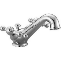 CISAL Arcana America Смеситель двухвентильный для раковины на 1 отверстие с донным клапаном, цвет хром