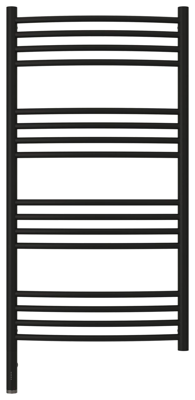 Полотенцесушитель электрический "БОГЕМА 3.0" 1000х500 / МЭМ левый (Матовый чёрный)