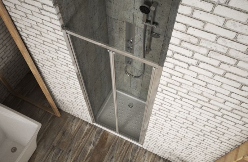 Душевая дверь Bravat Drop 80 BD080.4120A профиль Хром стекло прозрачное Душевая дверь Bravat Drop 80 BD080.4120A профиль Хром стекло прозрачное