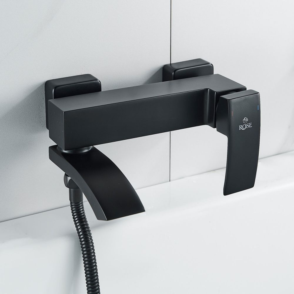 Смеситель для ванны Rose R1552H, черный