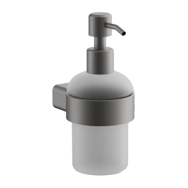 Дозатор жидкого мыла BELZ B90727, оружейная сталь