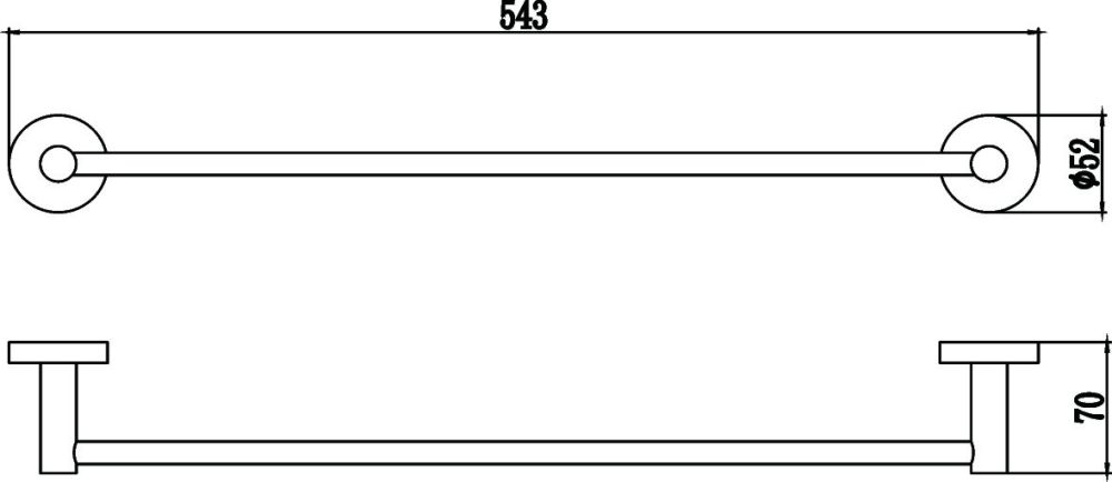 Полотенцедержатель Savol S-508724, хром, артикул S-508724