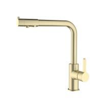 Смеситель для кухни с подключением фильтра Timo Hette 1026/17F золото матовое