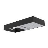 FIMA|Carlo Frattini Wellness Верхний душ Moove настенного монтажа, в черной матовой раме, с каскадом, передвижной модуль подачи воды, цвет хром