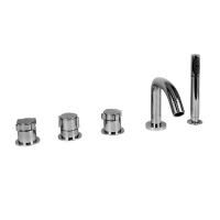 Stella Aster Смеситель на борт ванны на 5 отверстий 3256TR308, цвет: хром