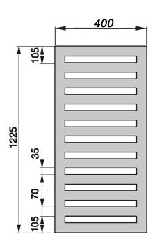 Водяной полотенцесушитель Zehnder Metropolitan Bar MEP-120-040 Белый Водяной полотенцесушитель Zehnder Metropolitan Bar MEP-120-040 Белый