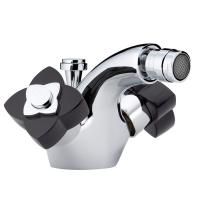 THG PETALE DE CRISTAL NOIR Смеситель для биде на 1 отверстие, с донным клапаном, цвет хром