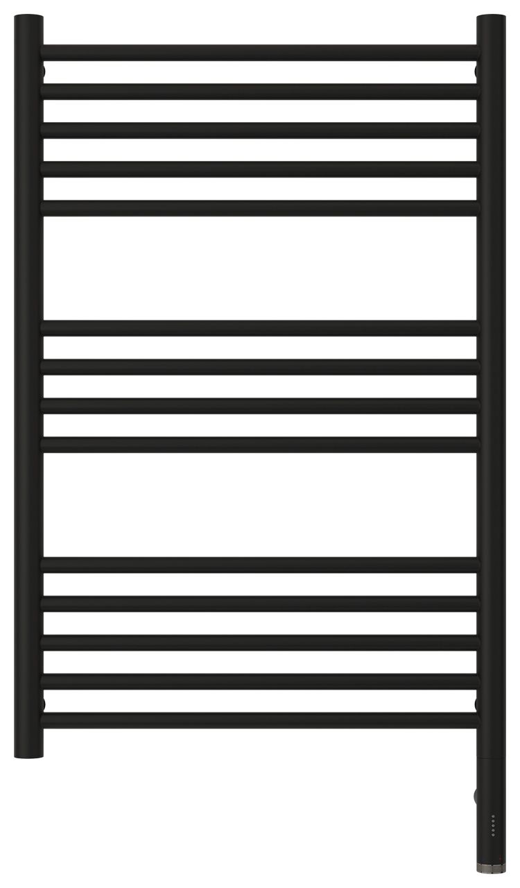 Полотенцесушитель электрический "БОГЕМА 3.0" прямая 800х500 / МЭМ правый (Матовый чёрный)