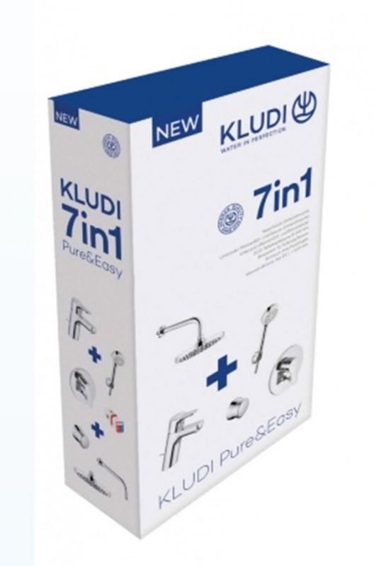Набор KLUDI PURE&EASY 376300565 (хром, латунь), шт Набор KLUDI PURE&EASY 376300565 (хром, латунь), шт