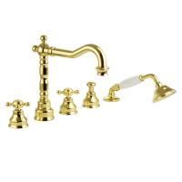 REVIVAL См-ль на борт ванны, на 5 отв., золото