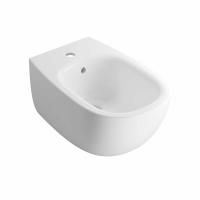 Биде, Globo, DAILY, тип установки-подвесной, ширина, мм-350, глубина, мм-530, высота, мм-300, форма чаши-овальная, отверстия для смесителя-1, материал-керамика, крепления в комплекте, цвет-белый матовый (Matt White, Bianco Opaco)