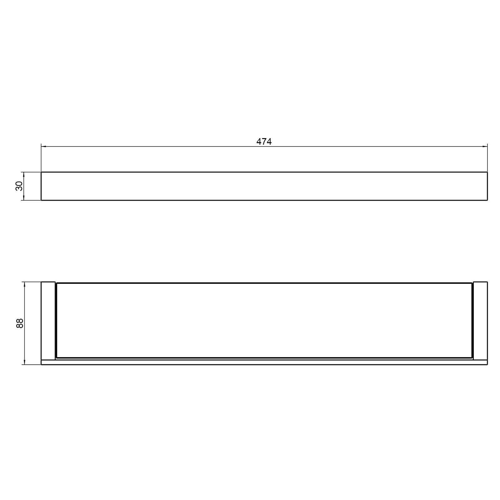 Полка в ванную стеклянная Timo Petruma 15272/17 золото матовое, артикул 15272/17