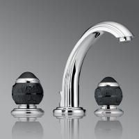 THG PANTHERE CRISTAL NOIR Смеситель для раковины на 3 отверстия, с донным клапаном, цвет хром THG PANTHERE CRISTAL NOIR Смеситель для раковины на 3 отверстия, с донным клапаном, цвет хром