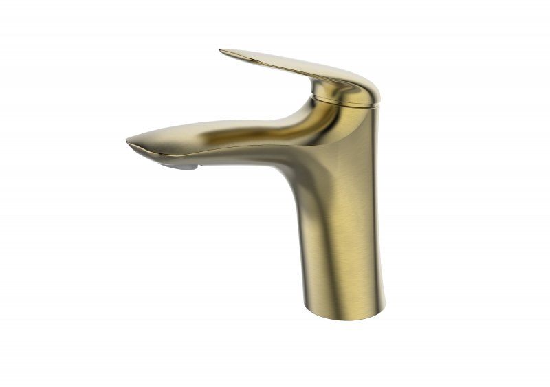 METAURO-LS-GM-W0 Смеситель для раковины однорычажный, без донного клапана, оружейная сталь, артикул METAURO-LS-GM-W0