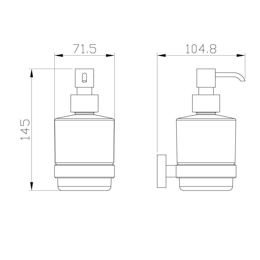 Дозатор мыла WONZON & WOGHAND GRAFFITY, Темный графит (WW-9333-BGM)