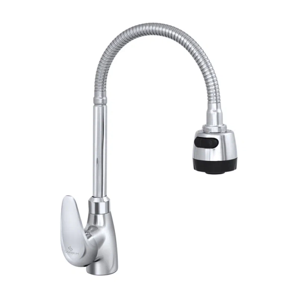Смеситель для кухни с гибким изливом и режимом "душ" Славен СЛ-ОД-В25, хром
