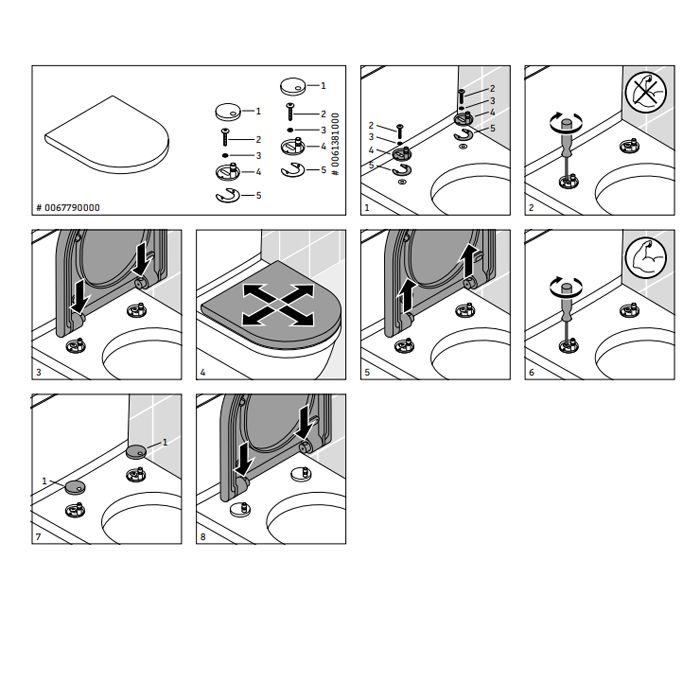 Duravit Duraplus Сиденье для унитаза без автоматического опускания петли: нерж. Сталь, Цвет: белый