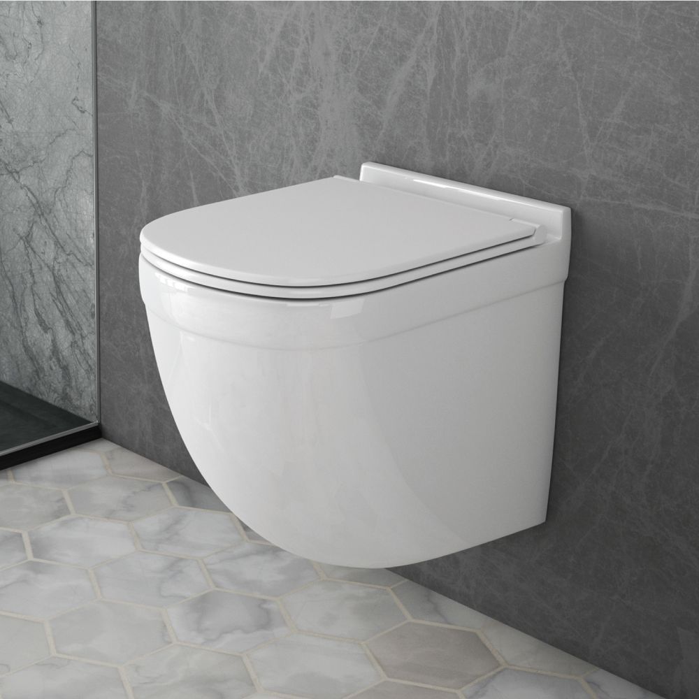 Унитаз подвесной безободковый OWL Eld Cirkel-H с сиденьем DP микролифт