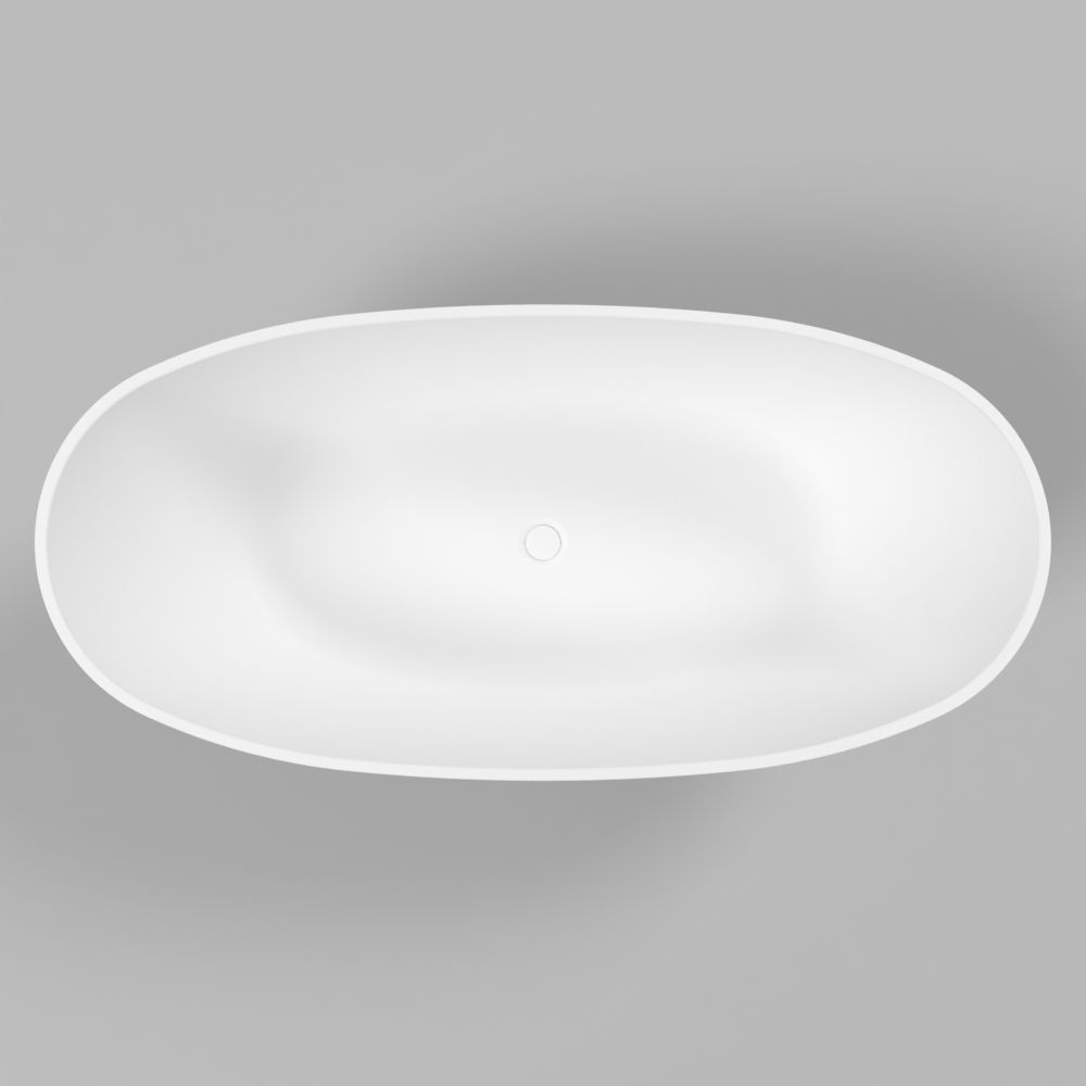 Ванна WHITECROSS Onyx B 160x75 (белый мат) иск. камень