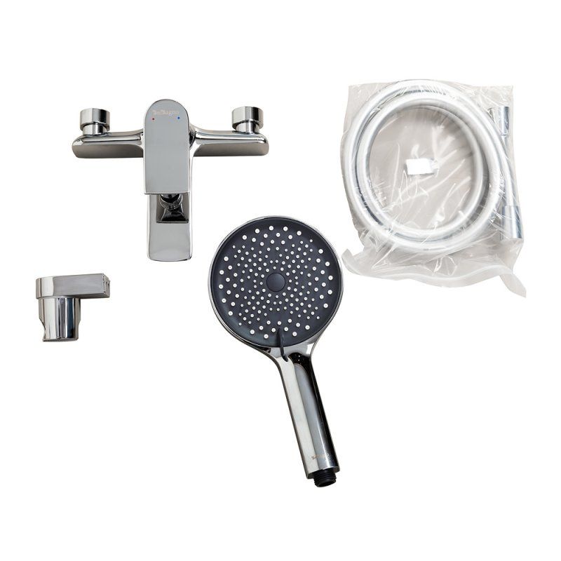 MARINO Смеситель для ванны и душа в комплекте с ручным душем, шлангом и держателем, хром MARINO-VASM-CRM, артикул MARINO-VASM-CRM