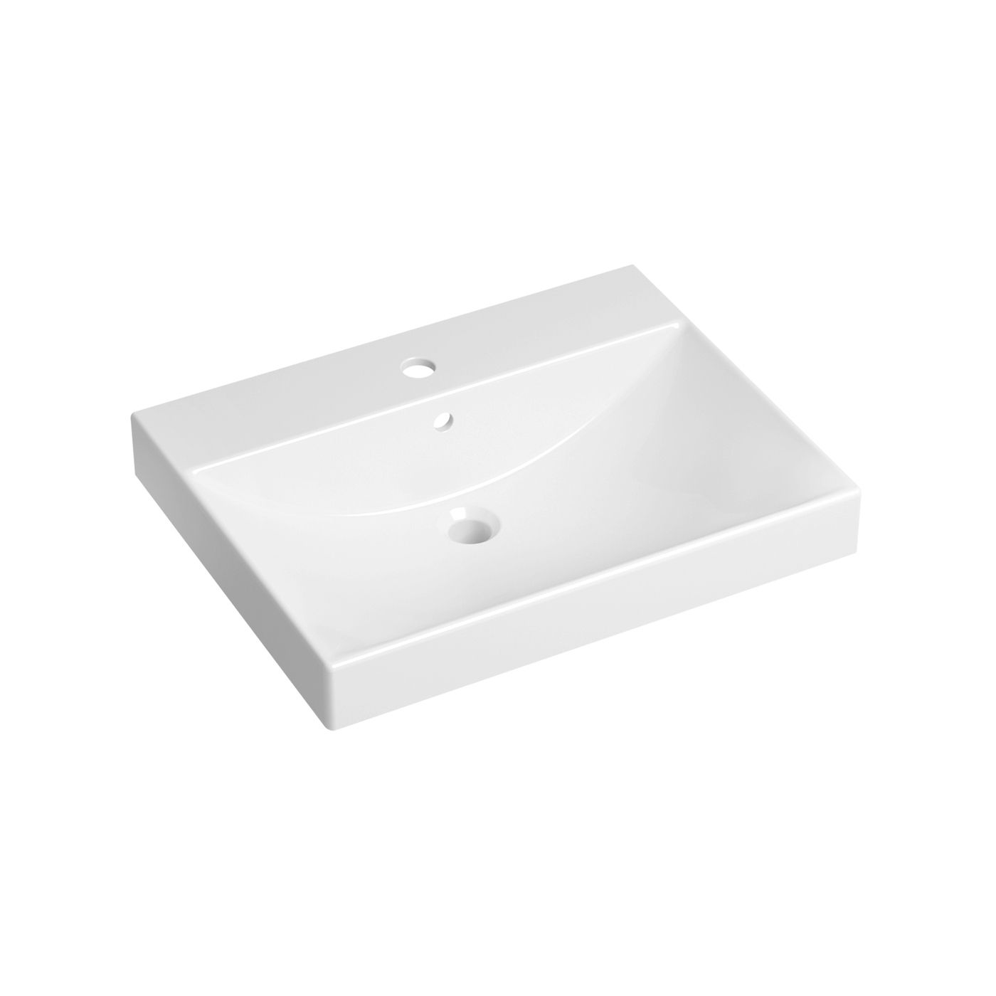 Раковина врезная для ванной комнаты Lavinia Boho Bathroom Sink 33311012, умывальник из фарфора, ширина 60 см