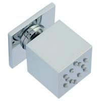 QUADRA Форсунка массажная, антикальций, 35x35 mm., хром