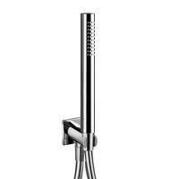 FANTINI MINT Душевой комплект с ручным душем, держателем с подводом воды и шлангом 1500 мм., цвет Матовая натуральная сталь