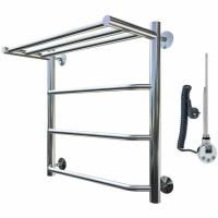 Электрический полотенцесушитель Тругор Браво 1 элТЭН 60x60 с полкой Хром