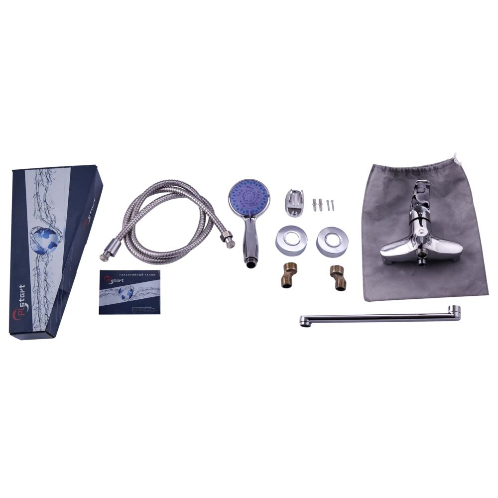 Смеситель для ванны Plstart PD22001, хром