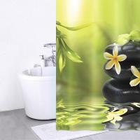Штора для ванны Iddis Spa Therapy 180x200 Зеленый Черный Штора для ванны Iddis Spa Therapy 180x200 Зеленый Черный