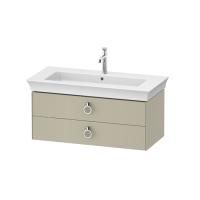DURAVIT WHITE TULIP Тумба под раковину 984x458х410 мм., подвесная, 2 ящика, цвет темно-серый глянцевый