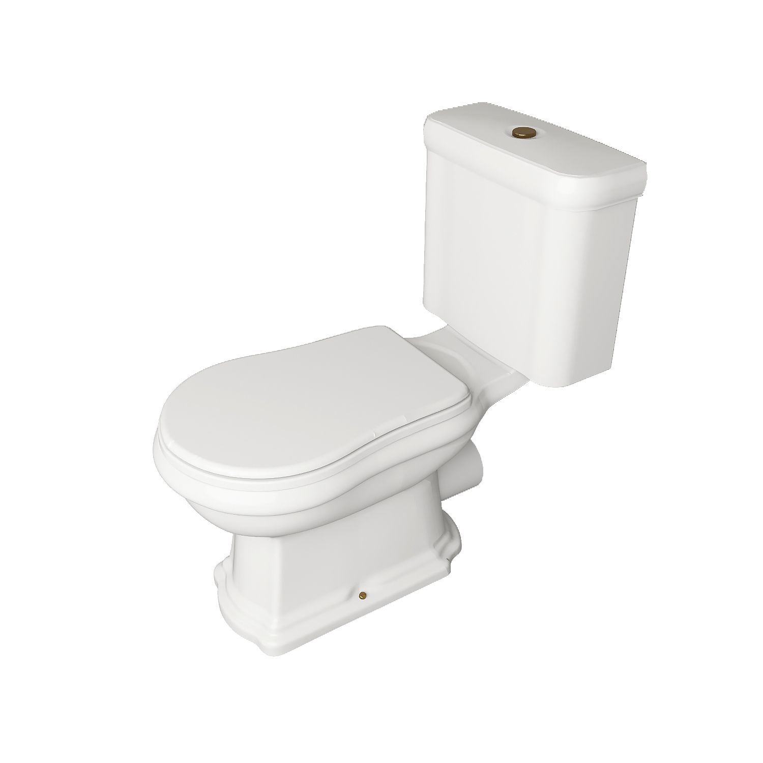 KERASAN Retro Унитаз моноблок слив в стену, цвет белый